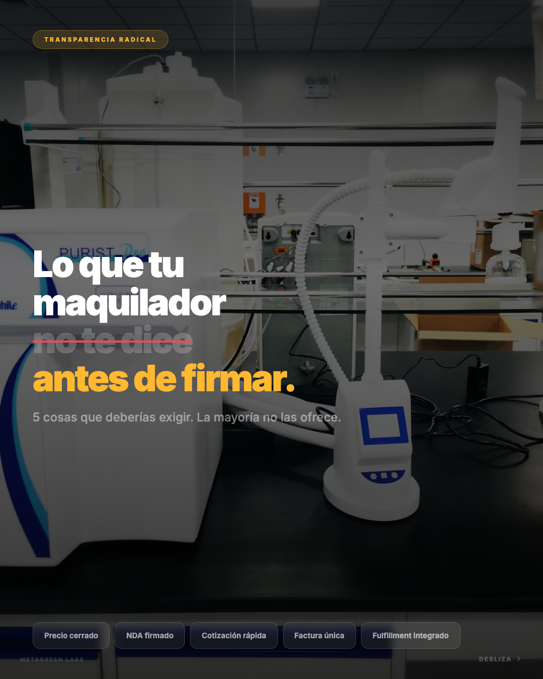 De tu fórmula al anaquel