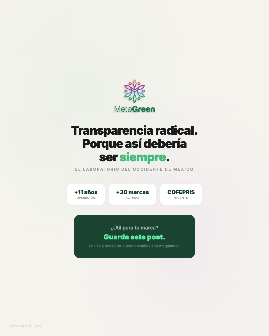 6 pasos, 1 laboratorio